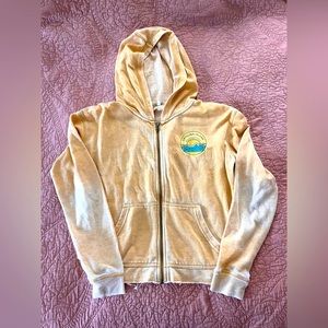 Catalina Island Yellow Zip Up Hoodie